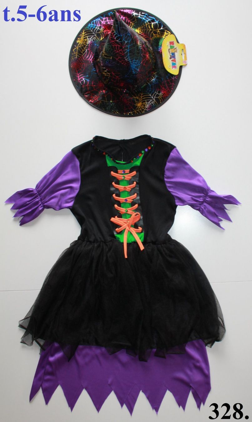 Costumes: Costume sorcière / Hexe t. 5 - 6 ans – D'occasion à Peseux par CoolShoping
