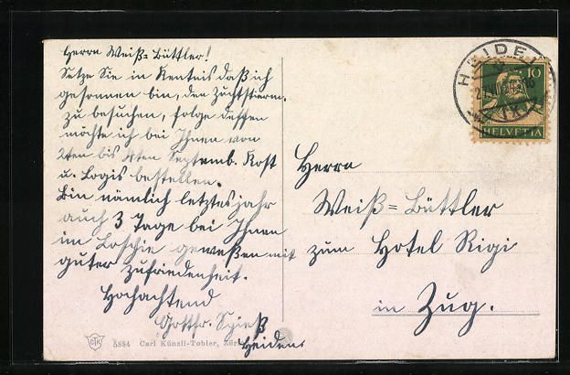 Cartoline postali: AK Heiden, Ortsansicht mit Kuhweide – Usato da Berlin venduto da bartko-reher 1