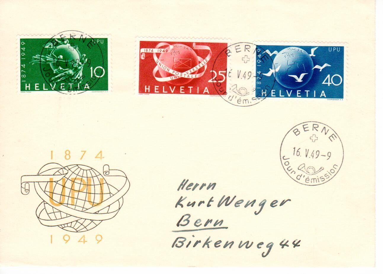 Tutti i francobolli: FDC - Jour d`emission 1949 – Usato da Wolhusen venduto da Curver9