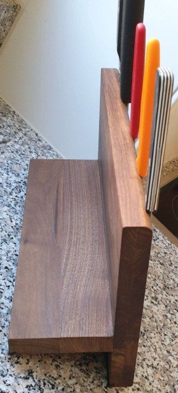 Messer: Magnet. Messerblock Nussbaum-massiv – Gebraucht aus Rüti ZH von Moli8 3