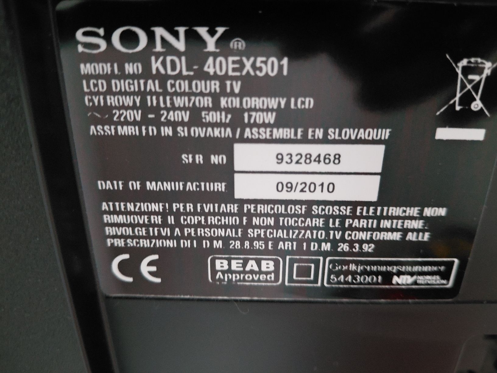Sony Televisori: Sony Bravia – Usato da Unterseen venduto da feuz86 1