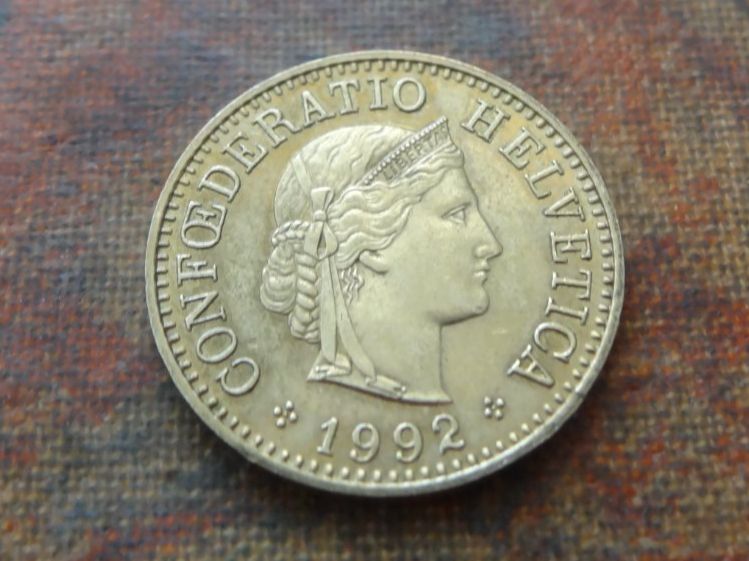 Tutti le monete: 5 Rp. 1992 – Usato da Romanel-sur-Lausanne venduto da Swift13