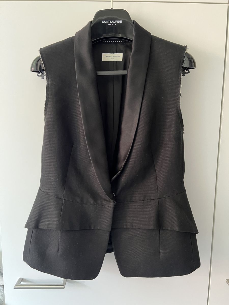 Gilet & Giacche senza maniche: Dries Van Noten Smoking Weste Grösse FR38 – Usato da Zürich venduto da Mbraunschweig 1