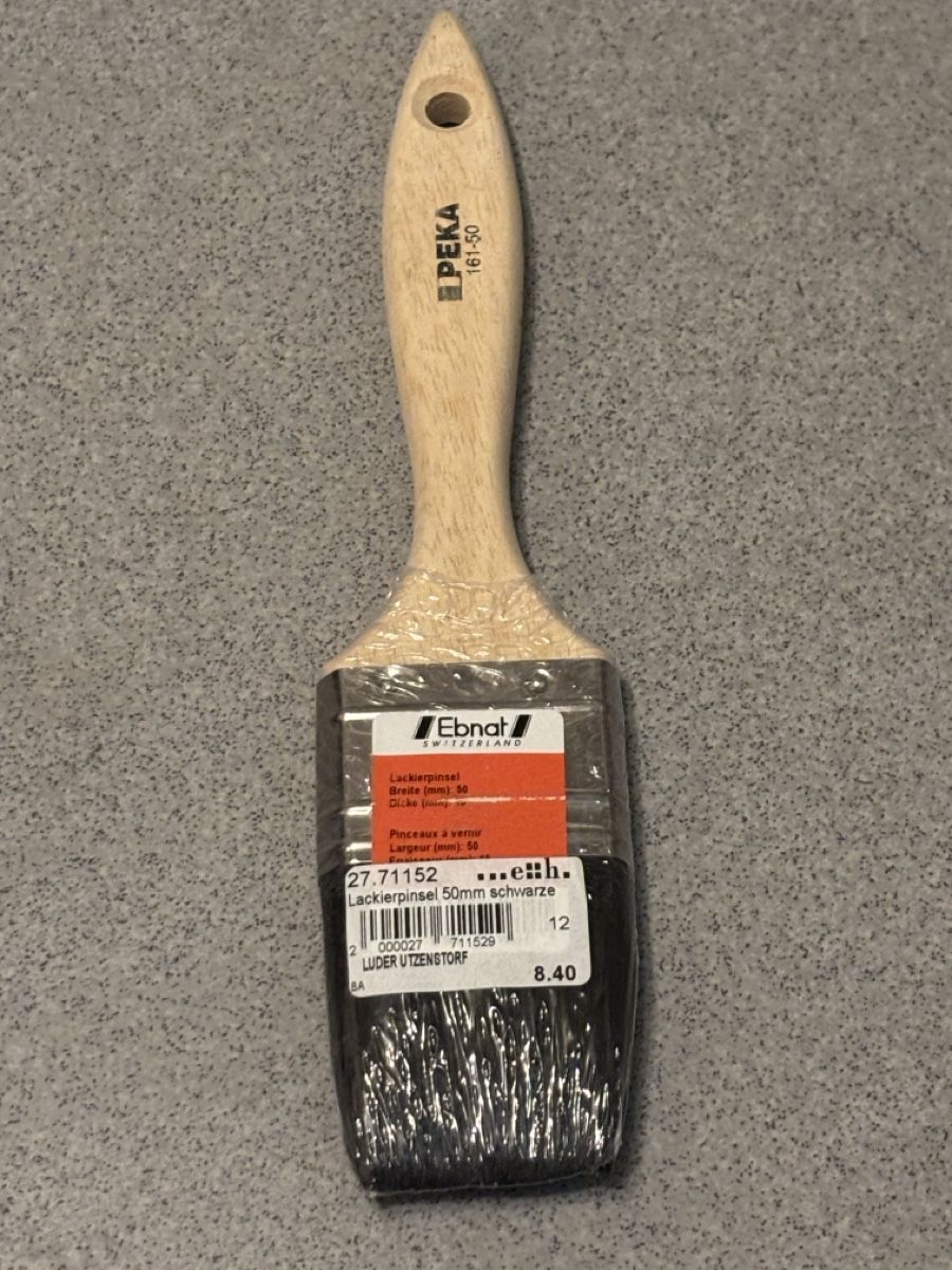 Pennelli: Ebnat Lackierpinsel 50mm schwarz neu – Nuovo e nell'imballaggio originale da Jegenstorf venduto da Annina0506