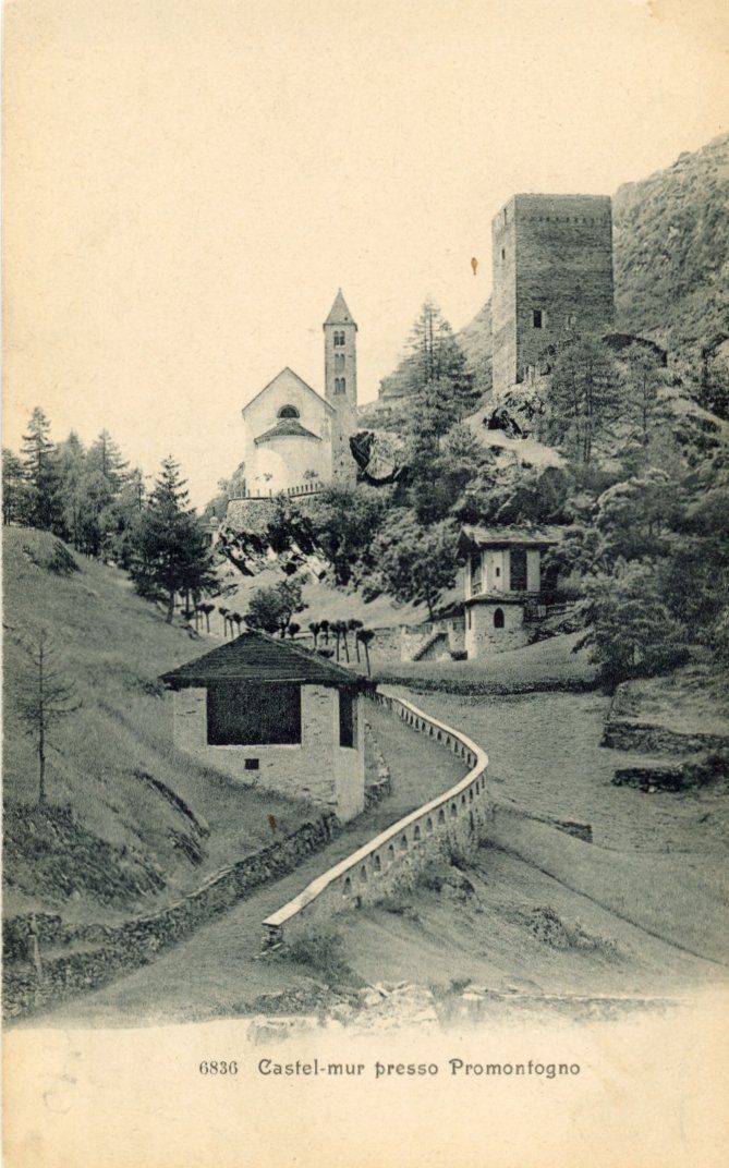 Cartoline postali: Promontogno  GR  -  Castel-mur     ca. 1900 – Usato da Brig venduto da Valcards54