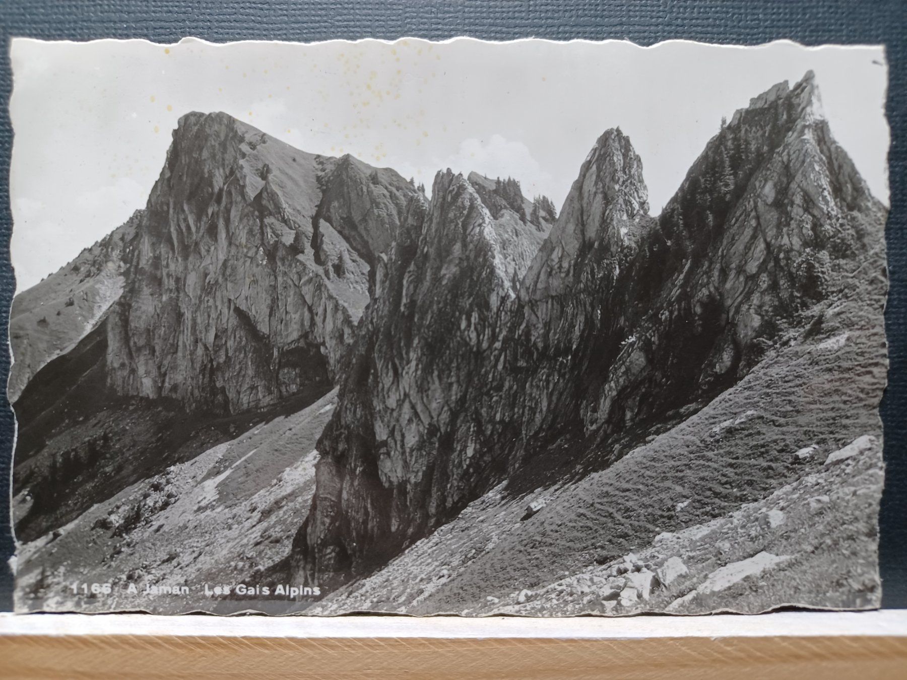 Ansichtskarten: No.1166, A Jaman "Les Gais Alpins" – Gebraucht aus Aarau Rohr von mgvw