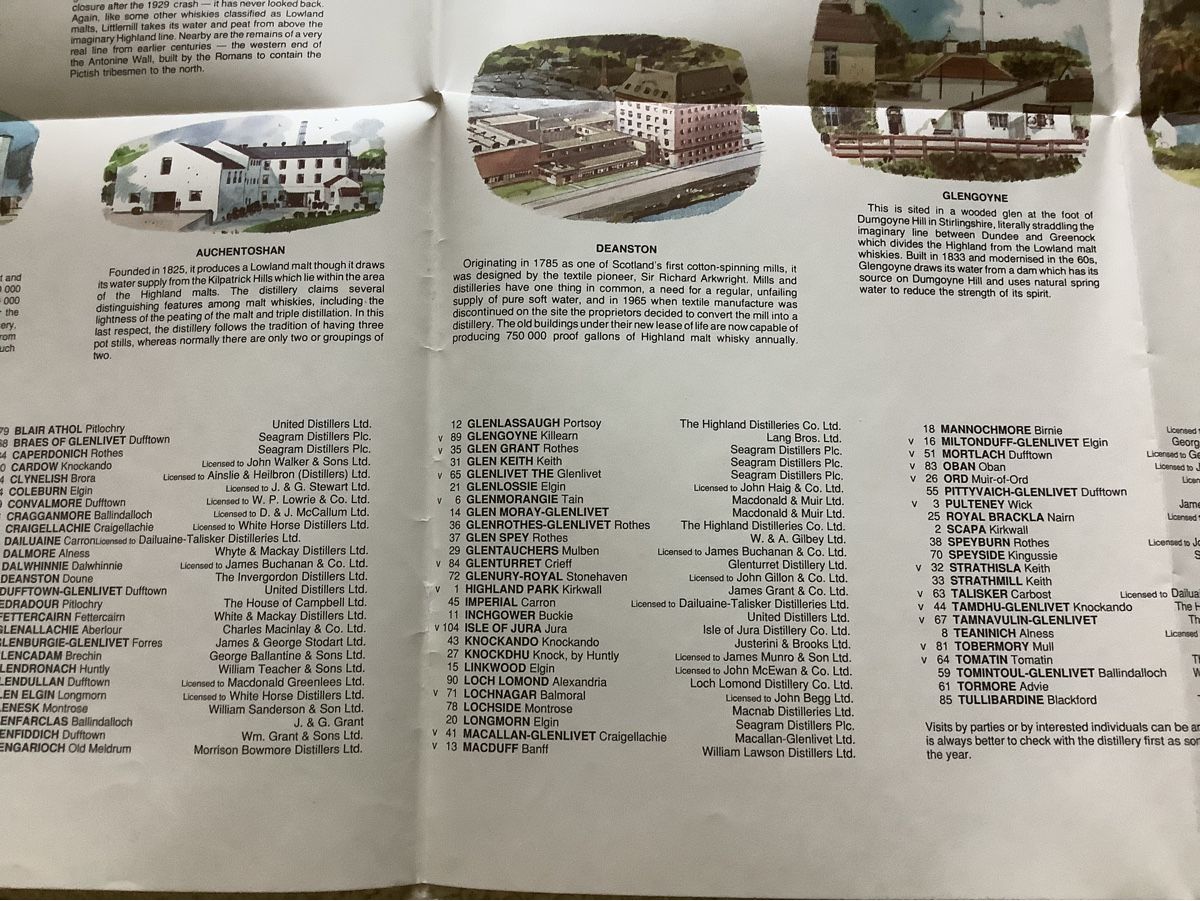 Cartine & Atlanti: Whiskykarte von Schottland – Usato da Basel venduto da Imack 2
