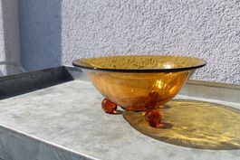 Vintage -Art Deco , Bernstein Farbende Schale