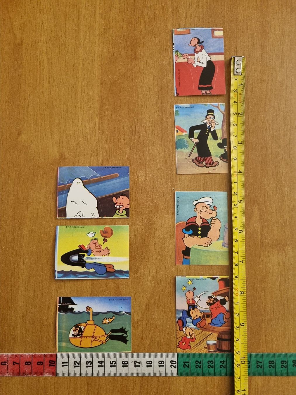 Aufkleber: 7 autocollants Popeye par Interdiscount VINTAGE – Gebraucht aus Carouge GE von serginho22