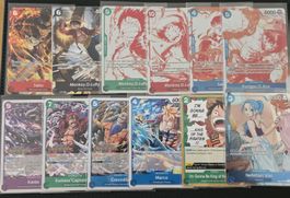 16 One Piece Card game Promos Sammlung Luffy ,Sabo Ace Vivi