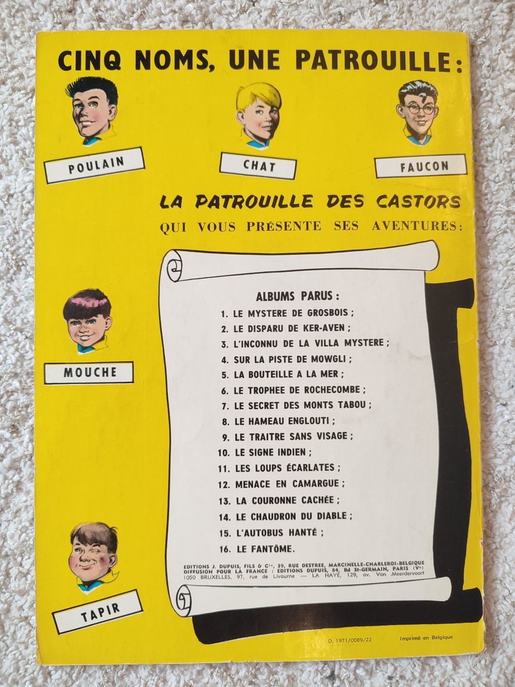 Comics: La patrouille des castors T1 BE – Gebraucht aus Bougy-Villars von Vogue 3