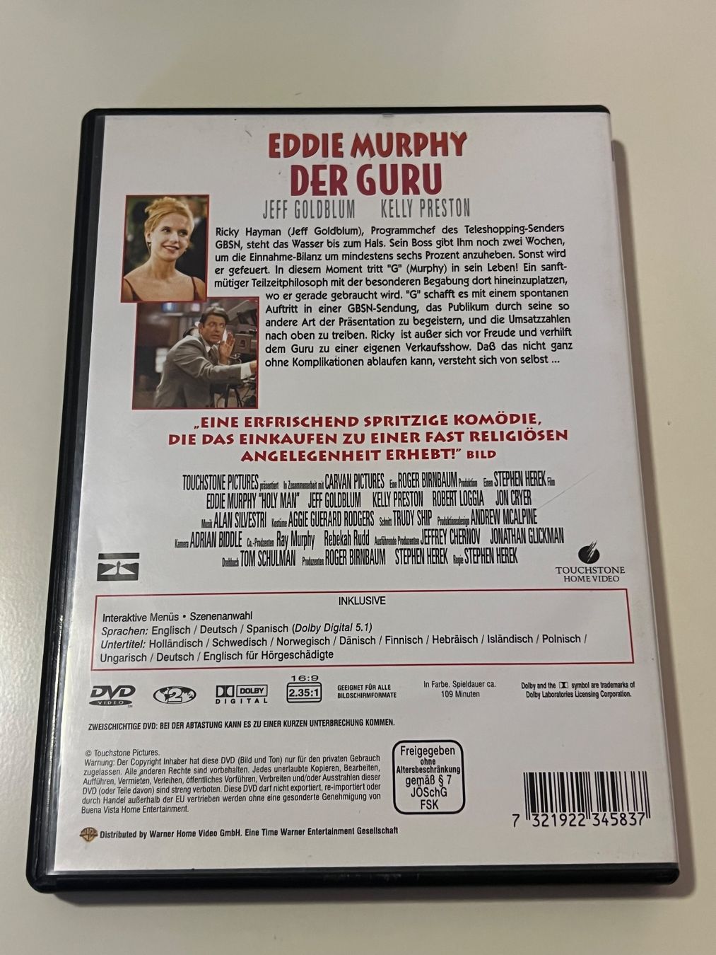 Tutti i DVDs: DVD Der Guru mit Eddie Murphy – Usato da Altstätten SG venduto da sheamus 1