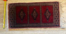 Handgeknüpfter kleiner Orientteppich Afghan/Turkmen 25x55