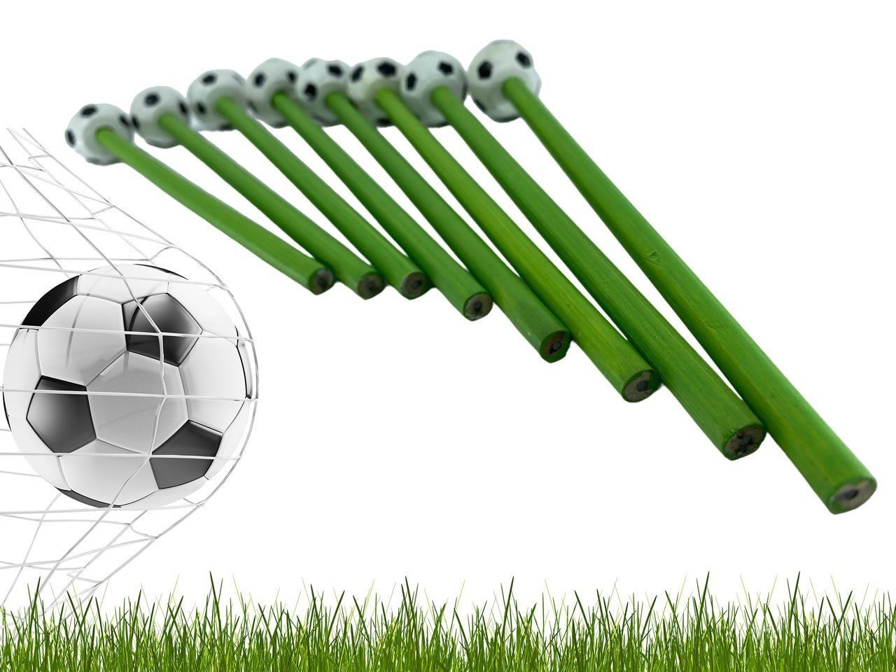 Penna & Evidenziatori: tolle Fussball Bleistifte - ca. 20cm – Nuovo (secondo la descrizione) da Langwiesen venduto da rtWebshop 2