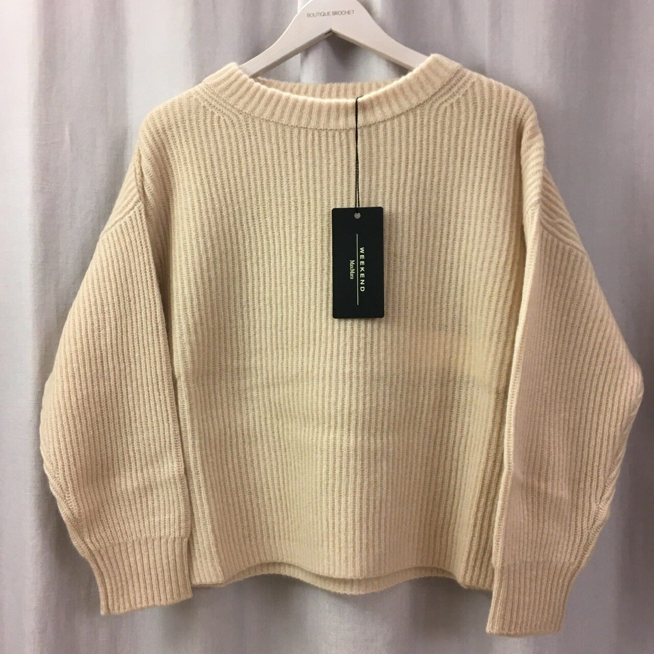Max Mara Maglioni & Felpe: Max Mara Weekend LA Strick Pullover Lotus beige Gr M neu – Nuovo e nell'imballaggio originale da Zürich venduto da rar_b2y9