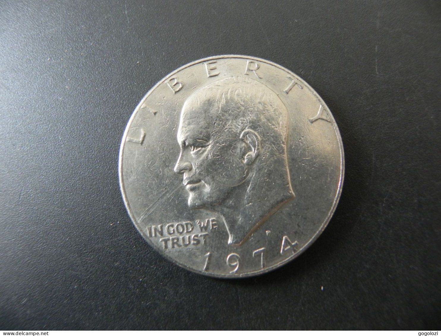 Alle Münzen: USA 1 Dollar 1974 Eisenhower – Gebraucht aus Biel/Bienne von Gogolozi