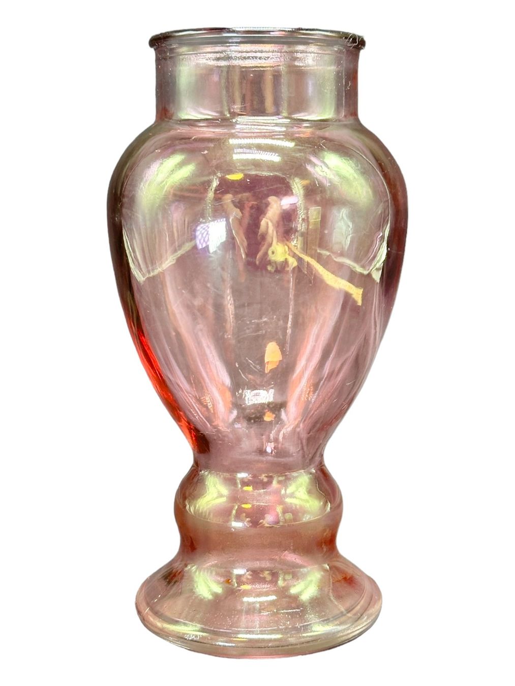 Vasi & Recipienti: Vase éclatant aux reflets irisés verre soufflé teinté rose – Usato da Morges venduto da deco.vintage 8
