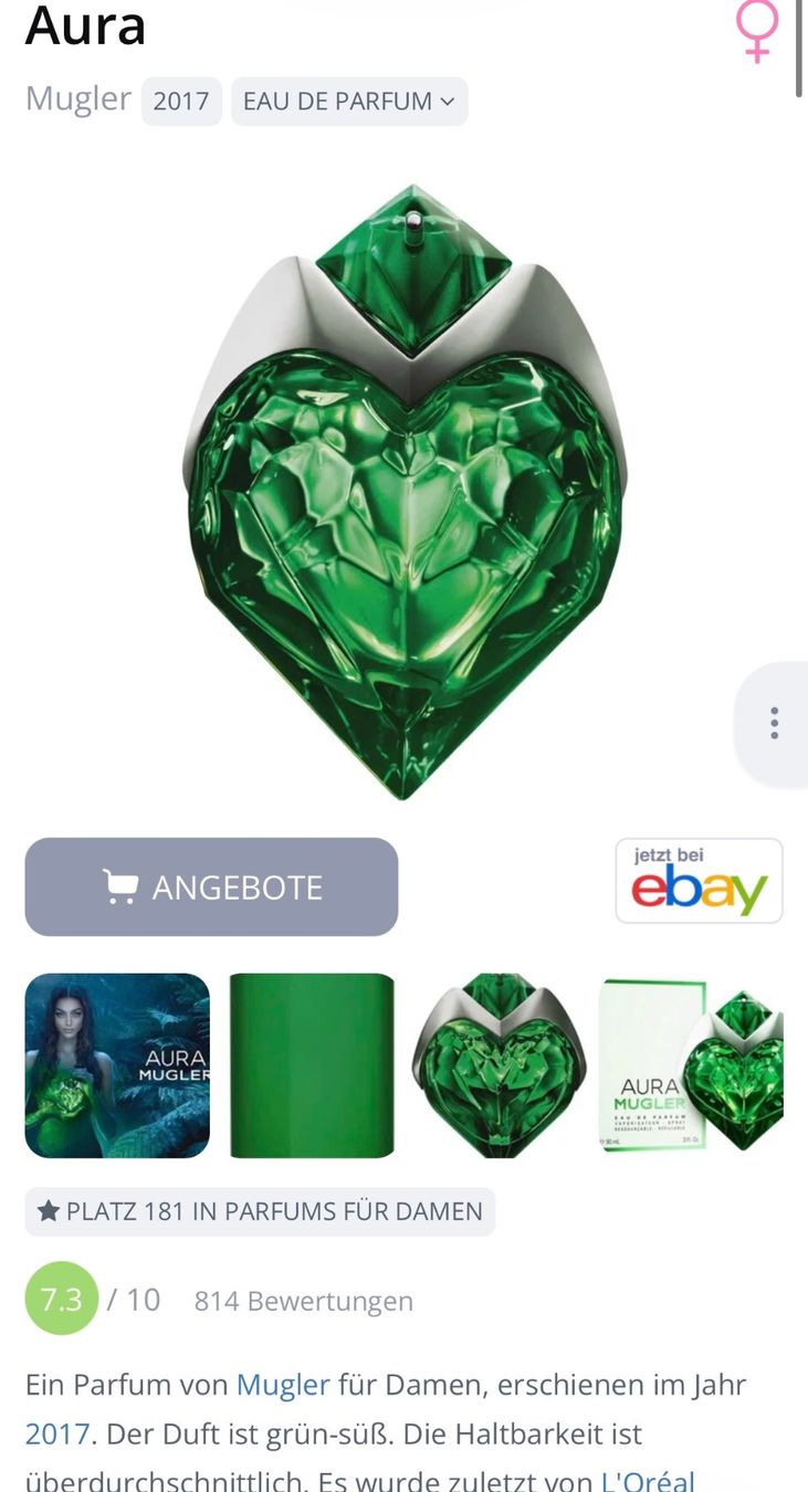 Mugler Parfum & Eau de Toilette: Mugler Aura  EDP Duftprobe 2ML, eingestellter Duft – Gebraucht aus Zürich von deruja 7
