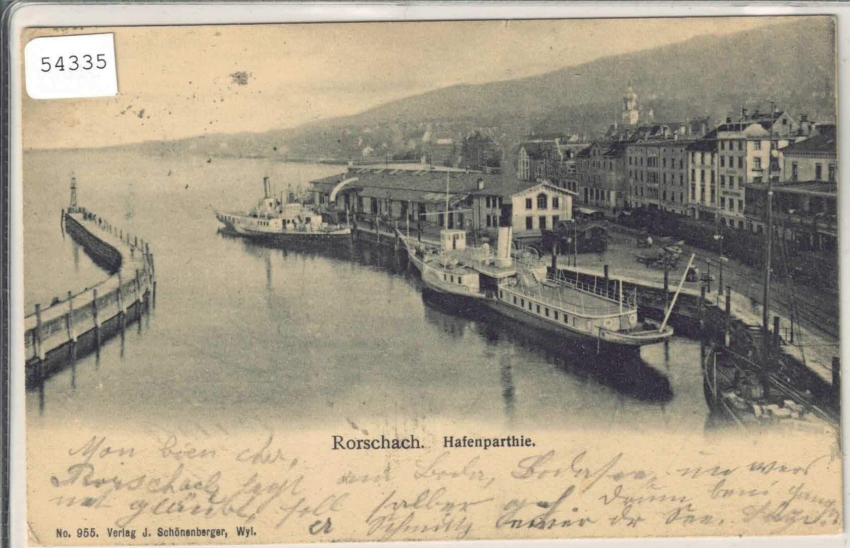 Cartoline postali: Rorschach - Hafenpartie – Usato da Ettingen venduto da Kartenplanet