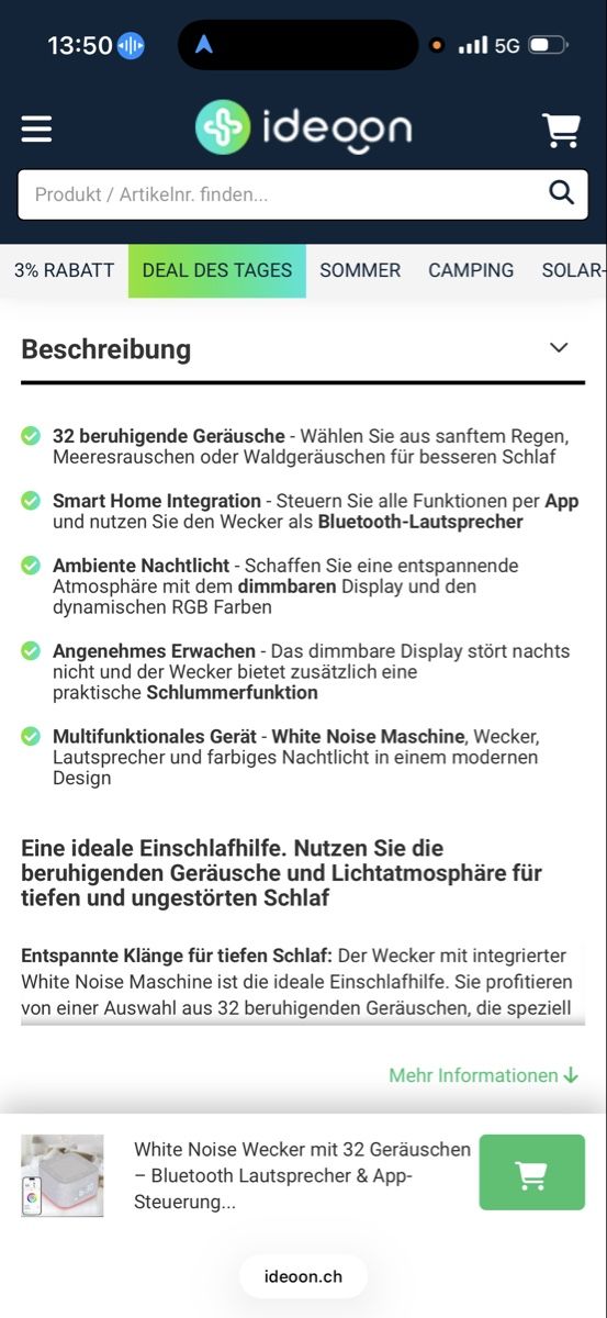 Wecker: Wecker – Neu (gemäss Beschreibung) aus Rupperswil von ConradD 1