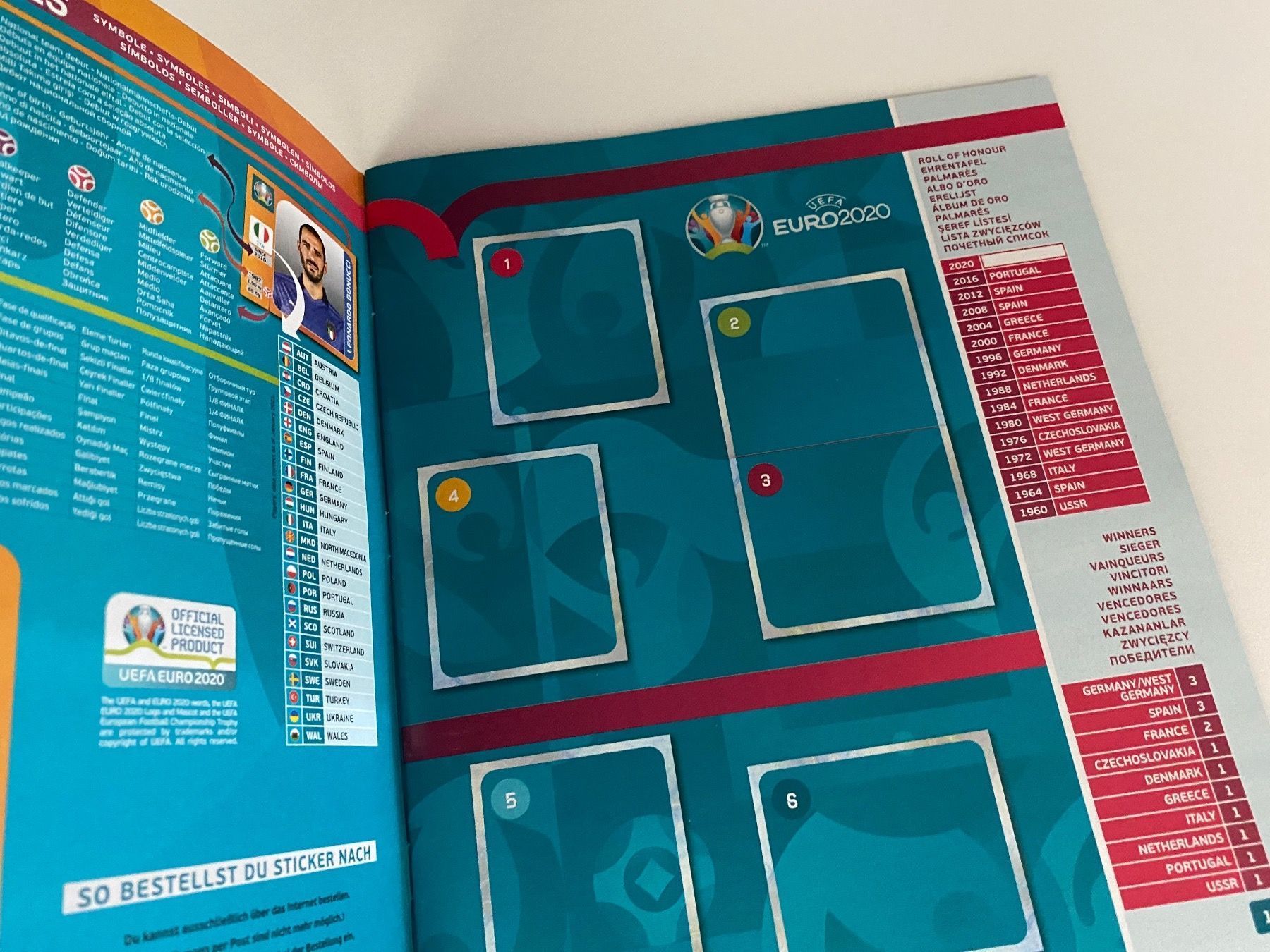 Panini Alben: Panini Leeralbum EM 2020. Version DE. Tournament Edition – Gebraucht aus Hergiswil LU von FcMalkov 1