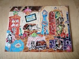 Wolf +die 7 Geisslein, wunderschönes Vintage Puzzle,