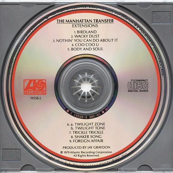 CD: the Manhattan Transfer - Extensions – Usato da Unterbäch VS venduto da itoldyouso 2
