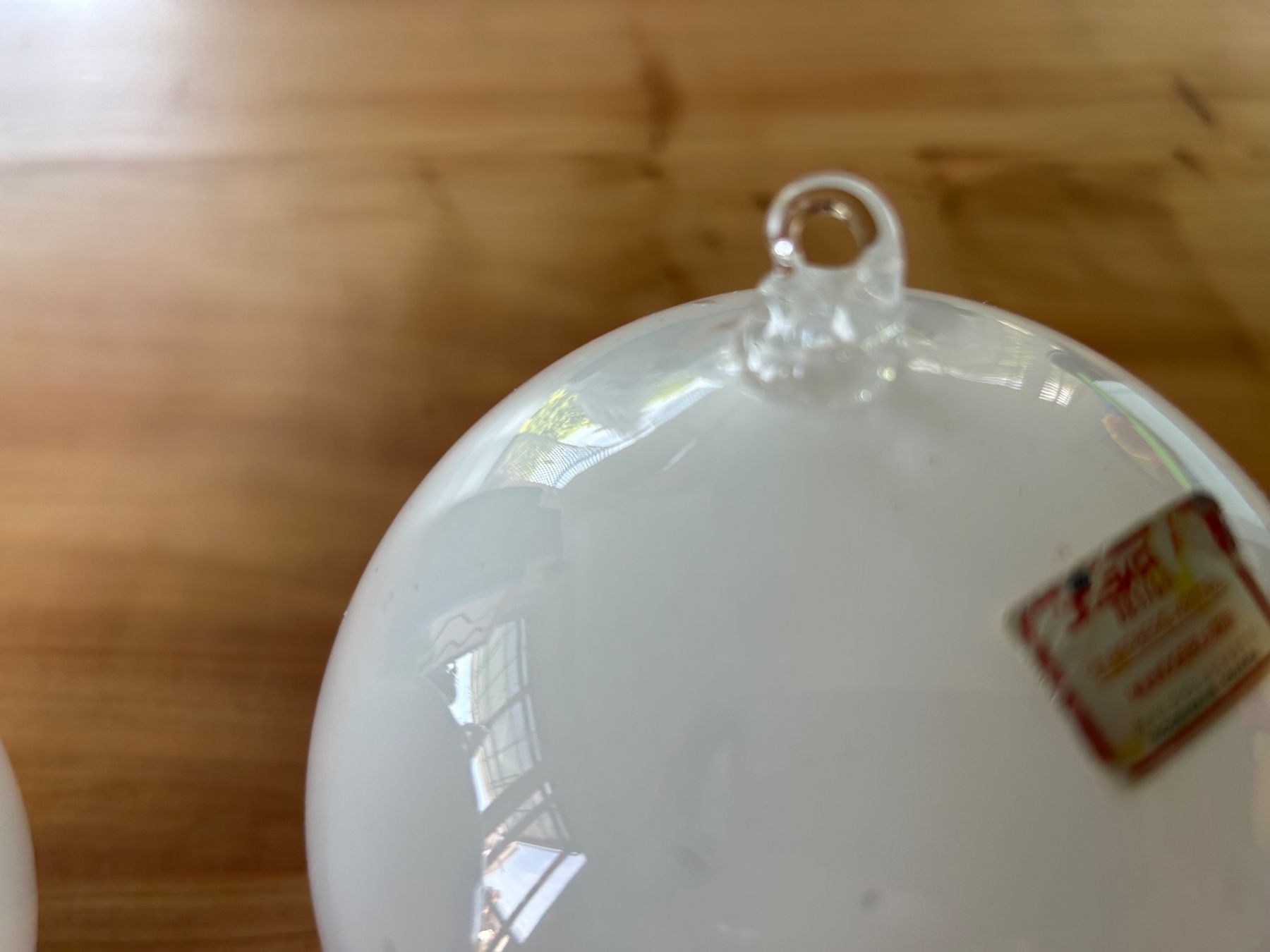 Tutte le decorazioni: 2 Glas Kugeln Handgeblasen Weiss/Bunt – Usato da Kaltbrunn venduto da lagone1 4