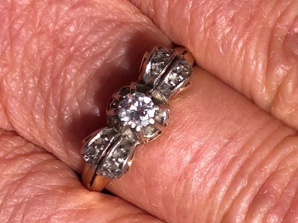 Anelli: Antike Ring Diamanten 14 Karat – Usato da Zollikofen venduto da lorik007 4