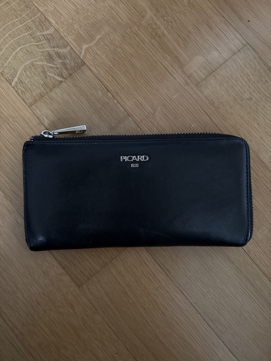 Picard Portafogli: Picard Black Leather Wallet – Usato da Zürich venduto da chj_57pl