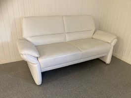 Weisses Ledersofa 2-plätzig - Top Zustand,