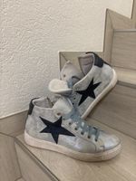 Baskets cuir style golden goose