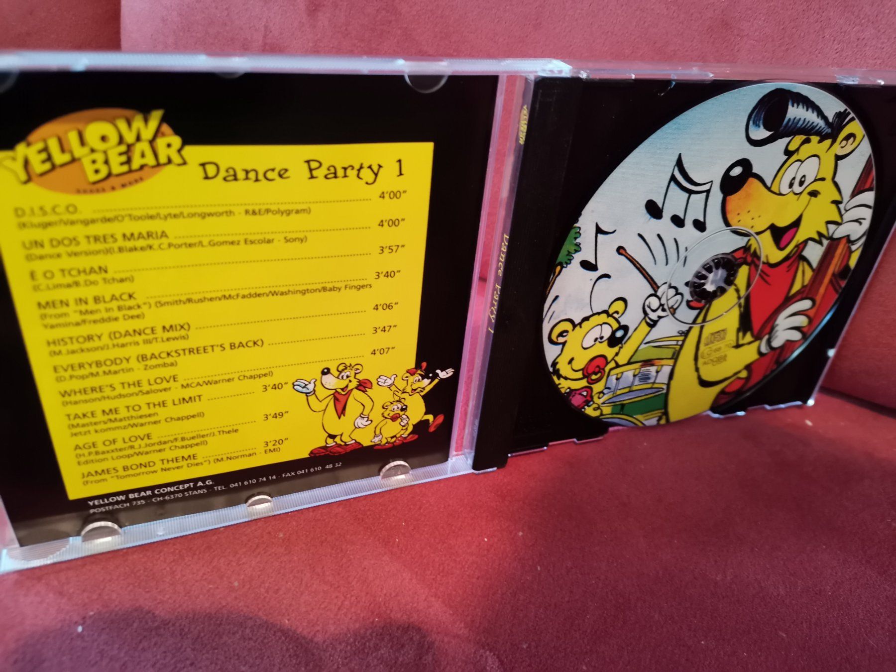 CD: Yellow Bear CD (Super selten!) Dance Party 1 – Usato da Zofingen venduto da noise123 1