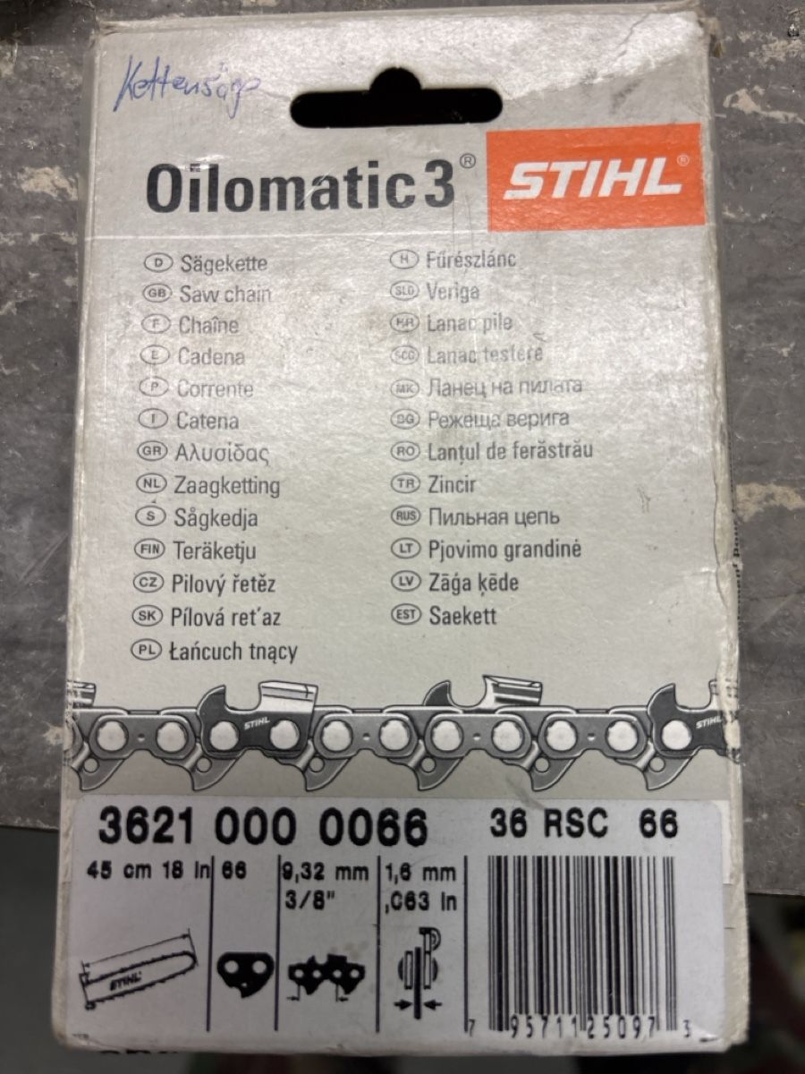 Stihl Seghe: Kette zu Motorsäge – Nuovo (secondo la descrizione) da Rossrüti venduto da poger