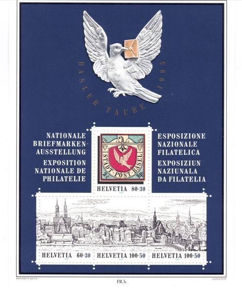 Tutti i francobolli: Block** NABA 1995 (W79) – Nuovo (secondo la descrizione) da Dübendorf venduto da Aviafan77