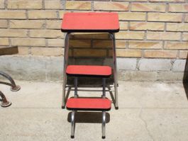 KELCO KELKO 3 TRITT HOCKER VINTAGE MINITREPPE