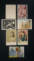 Sammlung Rare Picasso - Kunstkarten 1940 - 50er. 7 Stück