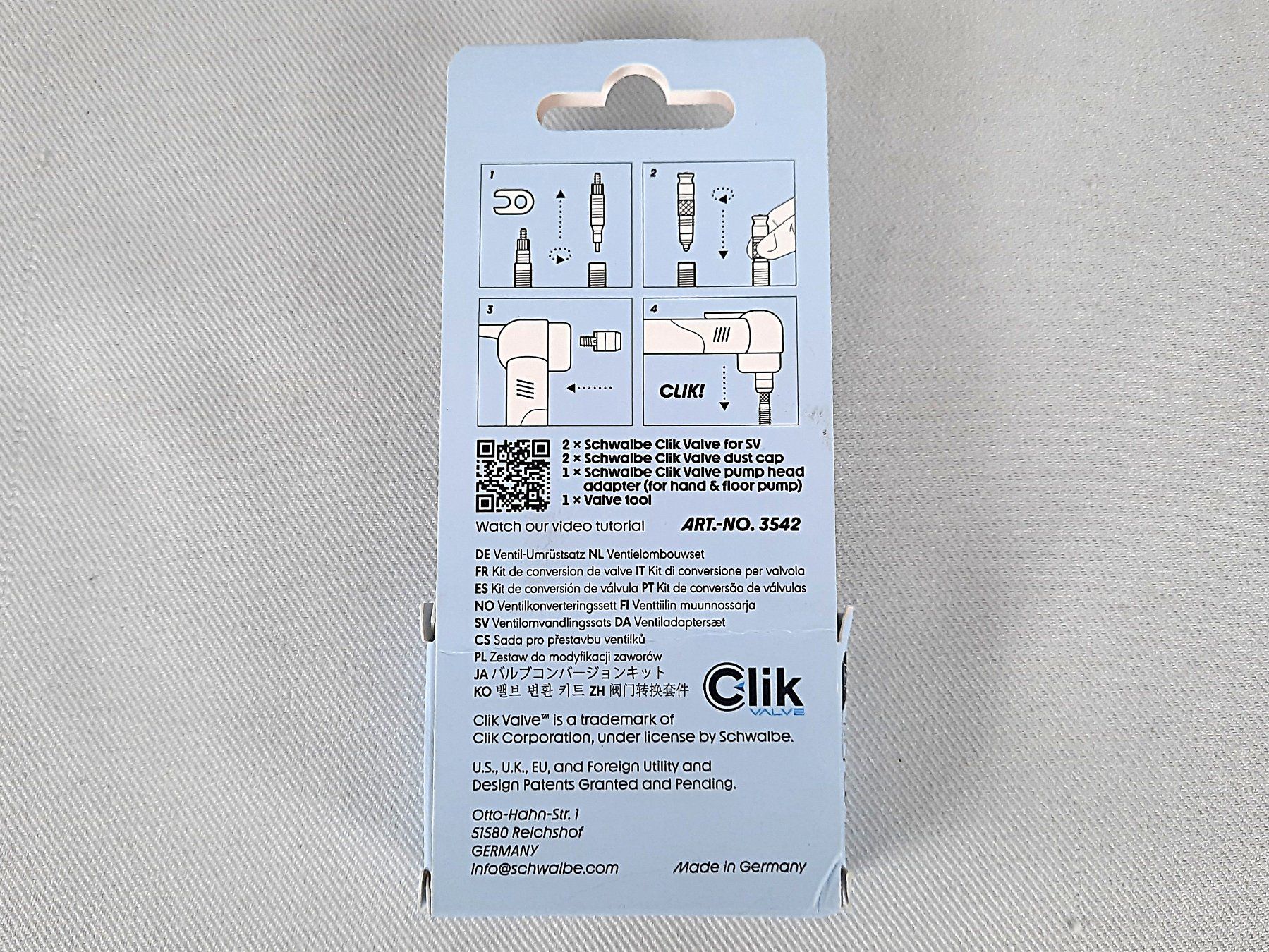 Pezzi di ricambio: SCHWALBE CLIK VALVE Conversion Kit SV to SCV – Nuovo (secondo la descrizione) da Beinwil am See venduto da Restwert_Beinwil 2