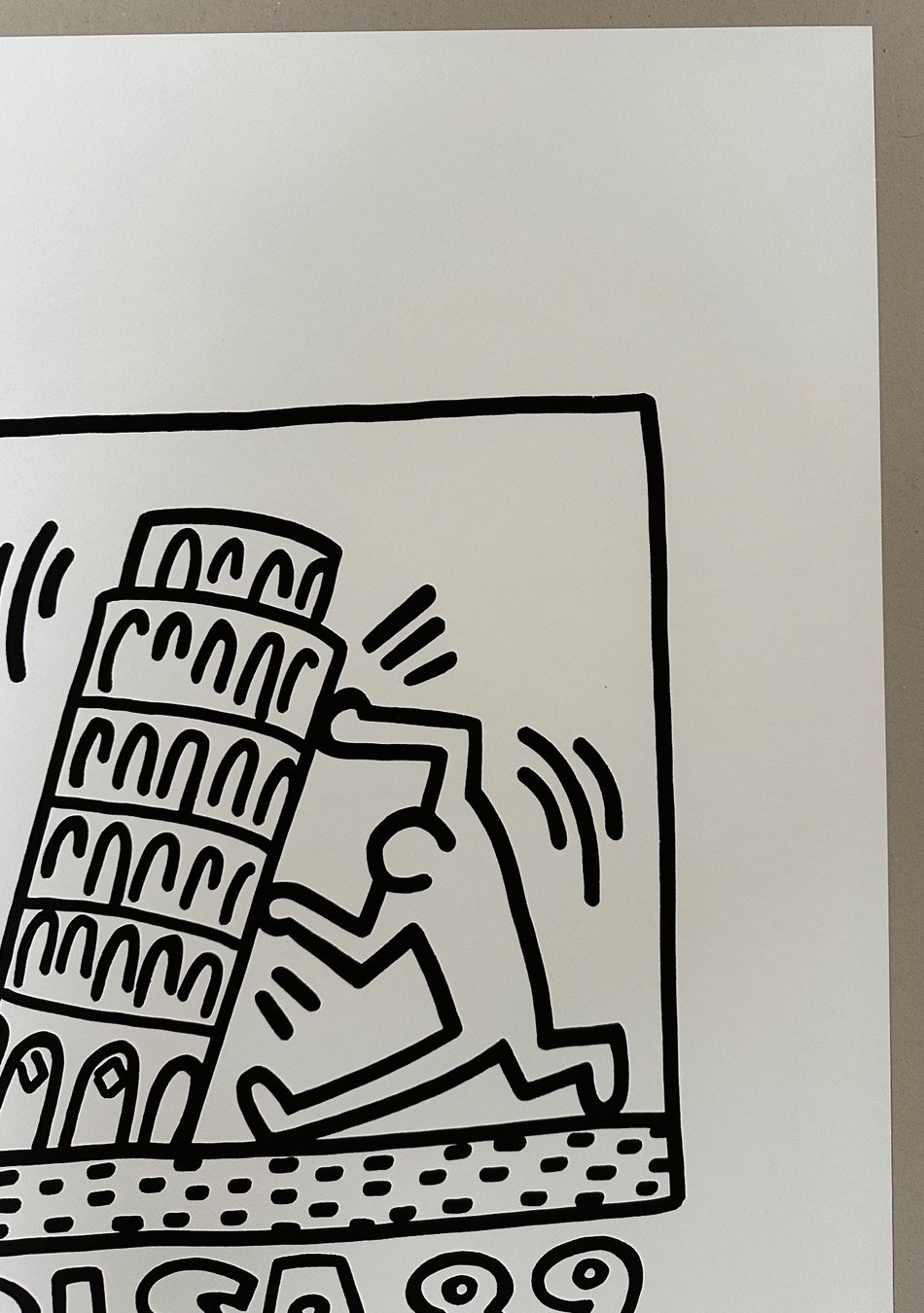 Gemälde: Keith Haring: Pisa, POP Art 66/150 – Neu (gemäss Beschreibung) aus Meilen von Smgdesign 4