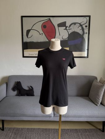 Levi's - T-Shirt Perfect in cotone nera, XS