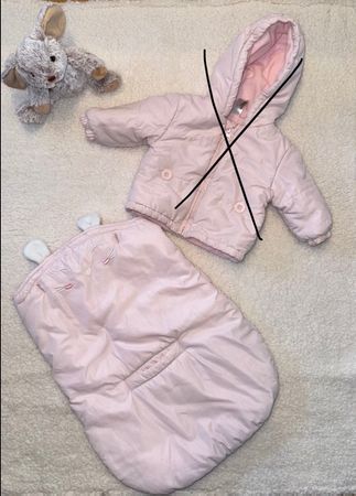 Rosa Fusssack Gr. 0 bis 3 Monate