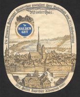 800 Jahre Winterthur Etikette Brauerei Haldengut 1980