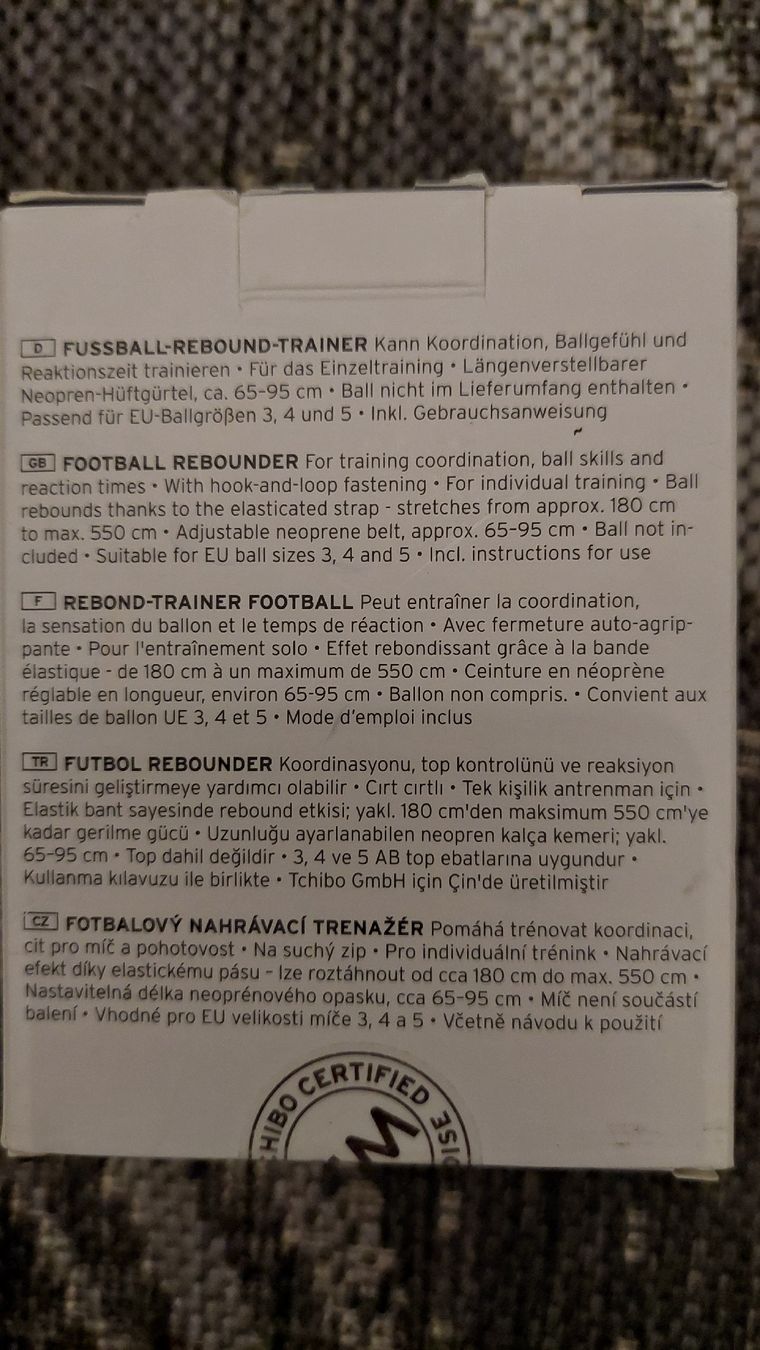 Tchibo Giocattoli: Tchibo Fussball Rebound-Trainer neu – Nuovo (secondo la descrizione) da Egolzwil venduto da mobiledeluxe 5