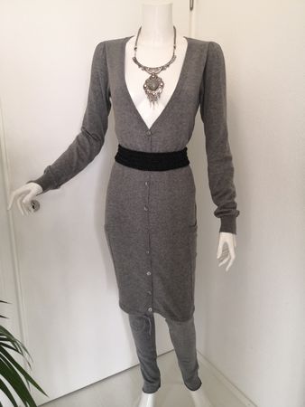 🤩INTIMISSIMI 2-TEILER STRICK-JACKE & LEGGINS GRAU