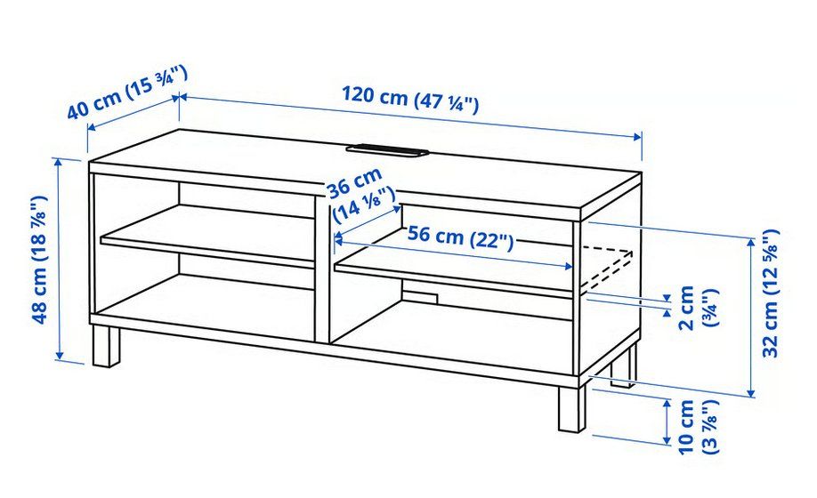 Ikea Mobili TV: TV-Möbel, schwarz, 120x40x48 cm – Usato da Rosshäusern venduto da AlexisK01 2