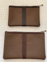 🐎 TRUSSARDI - Deux Pochettes Vintage Années '80 en Cuir 🐎