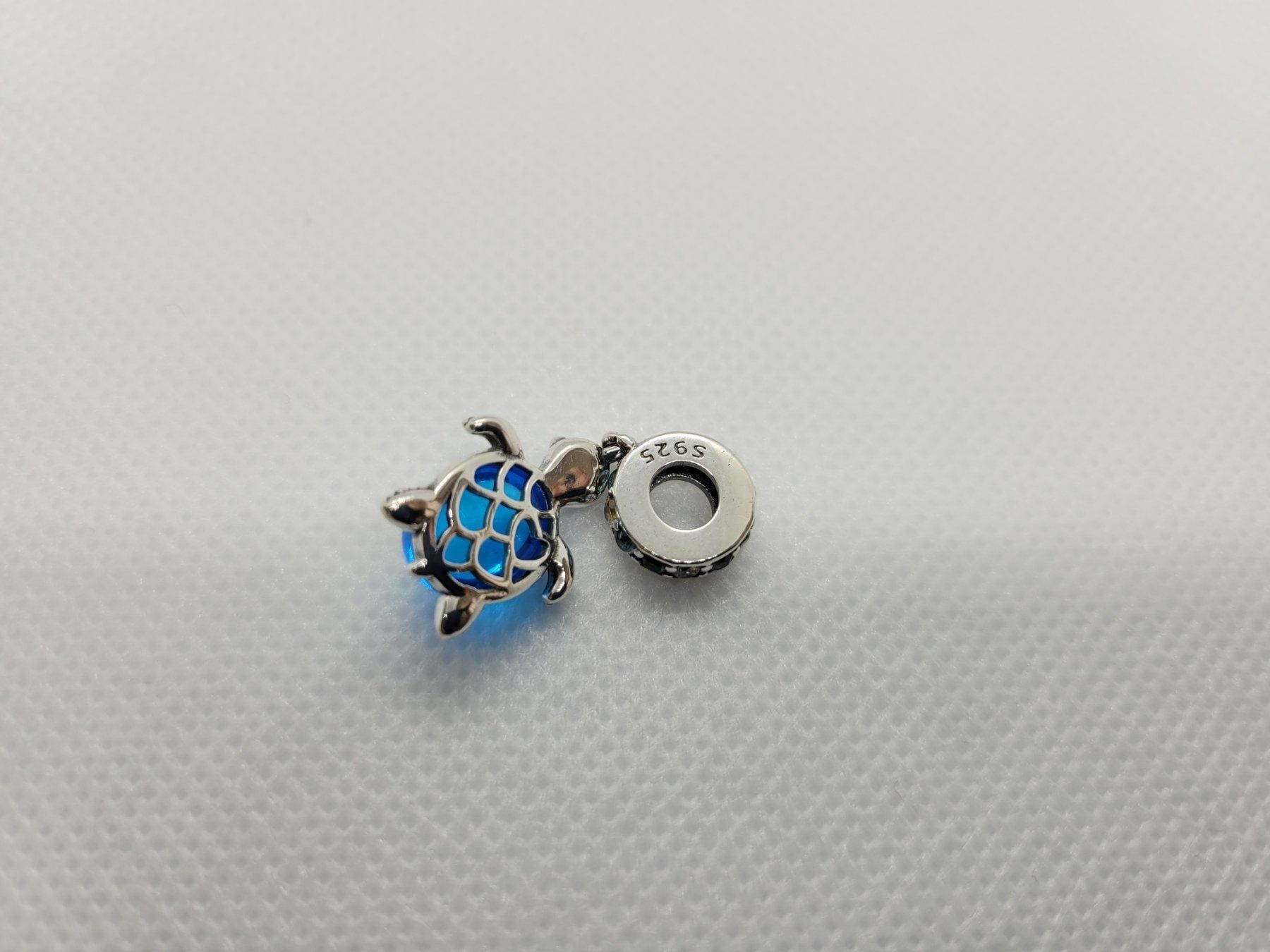 Ciondoli: Charm "hellblaue Schildkröte" zu Pandora 925 Silber – Nuovo (secondo la descrizione) da Niederbüren venduto da Fidi5 4