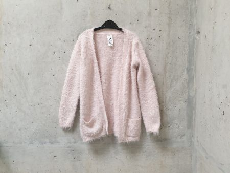 Gilet long en maille duveteuse C&A, fille, taille 128