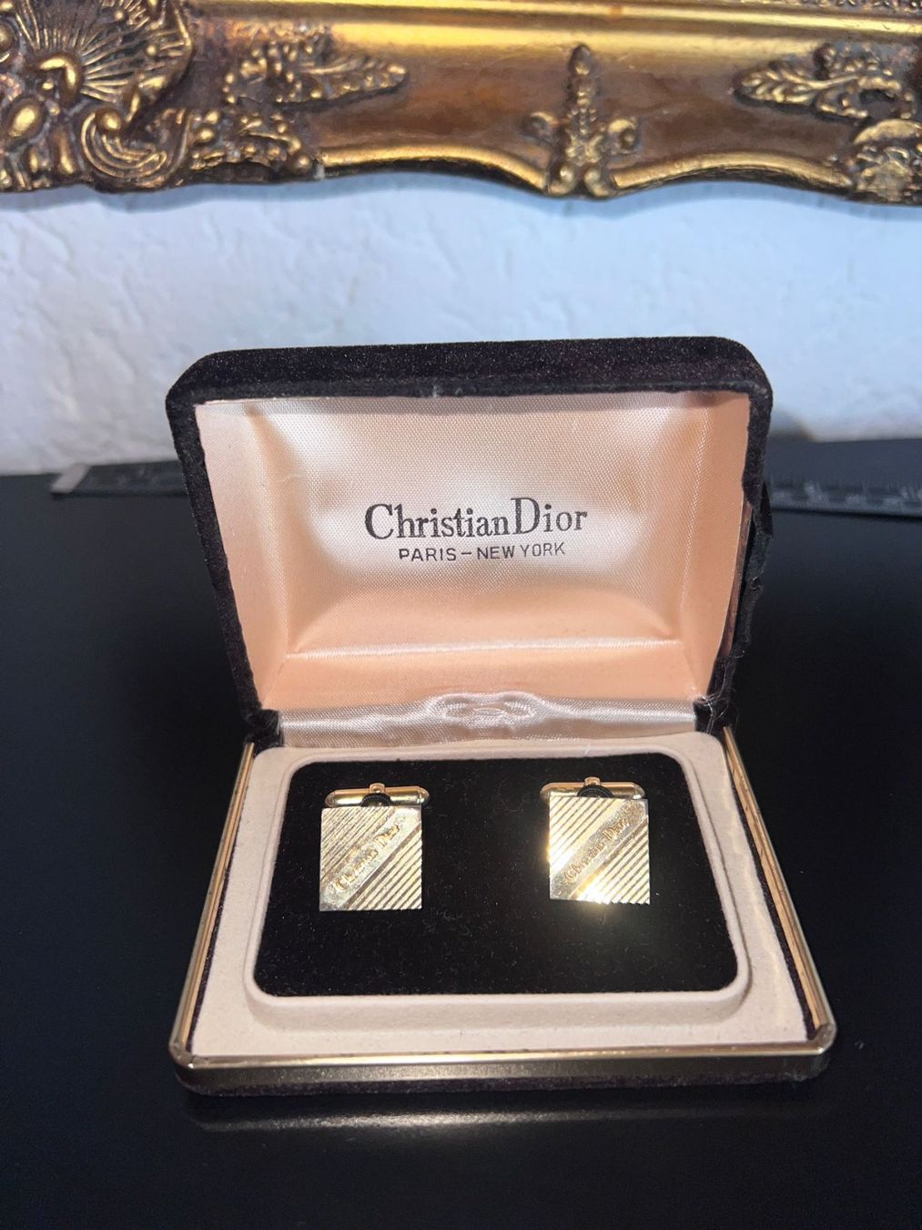 Dior Manschettenknöpfe: Christian Dior Manschettenknöpfe mit Box – Neu (gemäss Beschreibung) aus Winterthur von Dejv 1