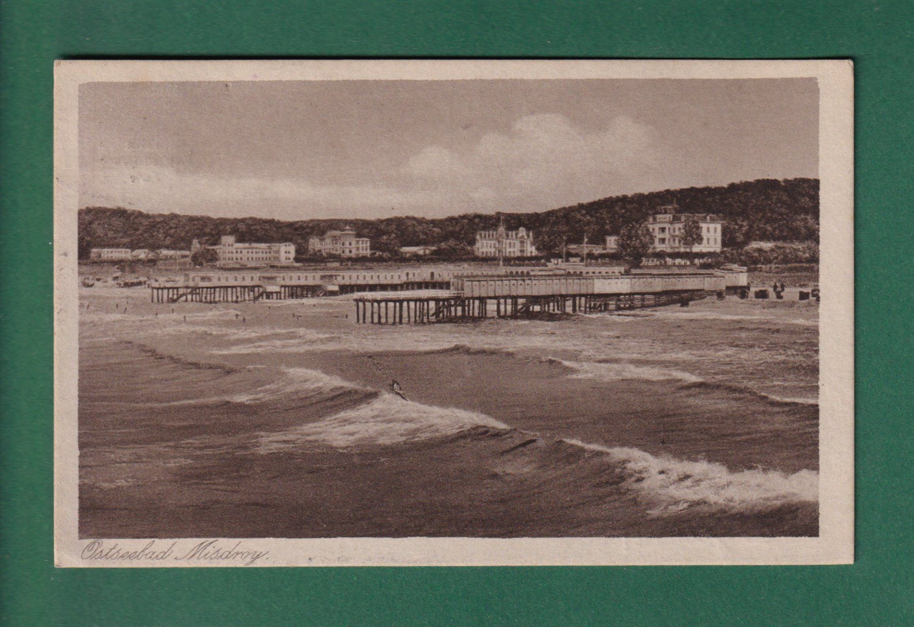 Cartoline postali: Polen - OSTSEEBAD MISDROY - 1921 – Usato da Pully venduto da nicecards-shop